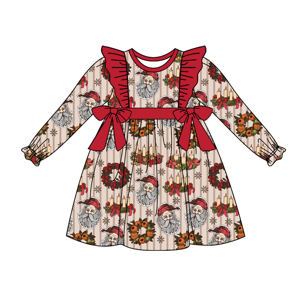 6.19 custom each style moq 5eta 4-6week Sibling Sister Christmas red baby girls sets and dress and rompers match family design
