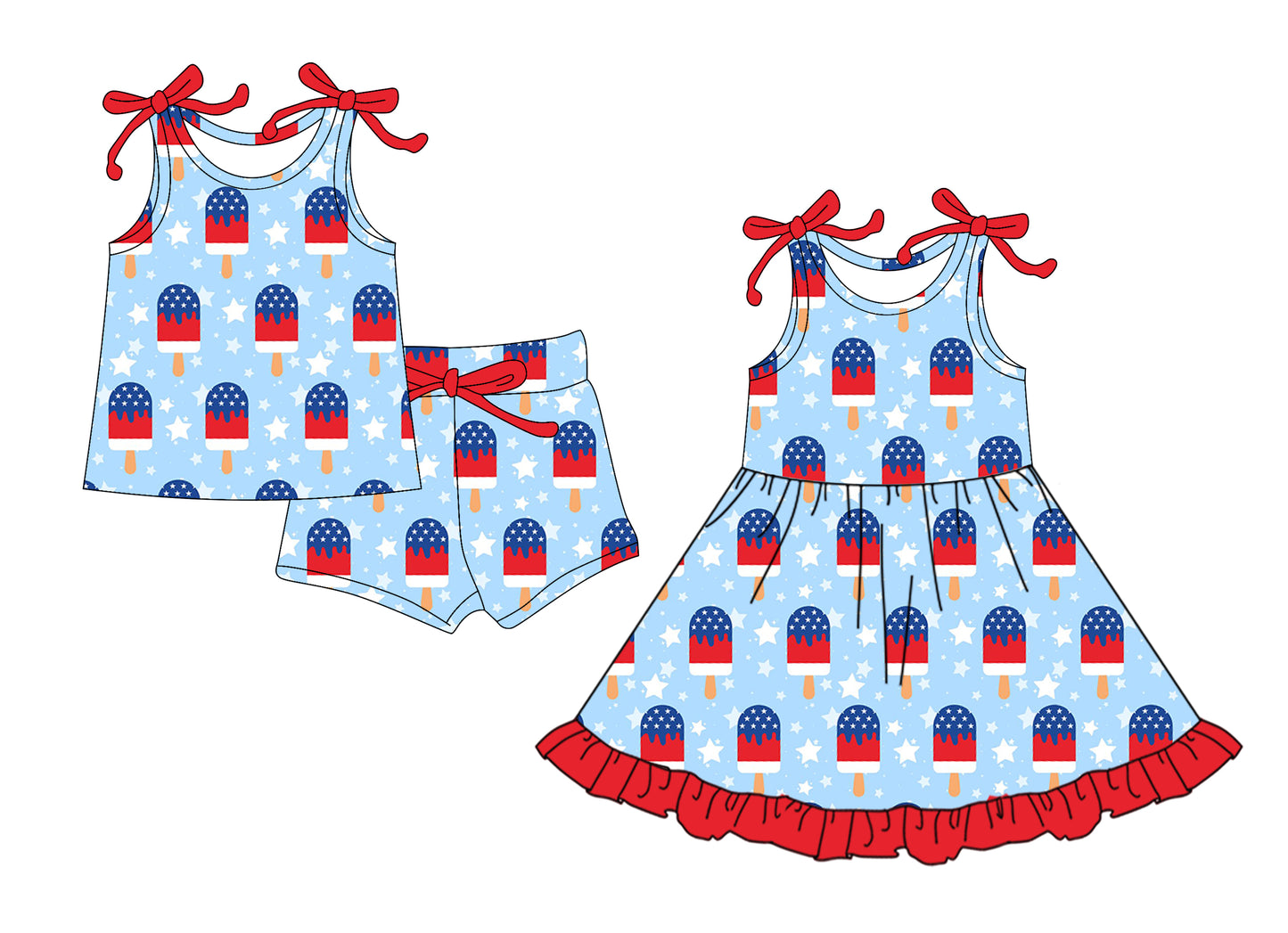 25.12.26 custom each style moq 5 eta 6-8week Sibling Sister baby short sleeve shorts sets and dress match design