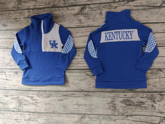 UK boys  cotton blue  college pullovers   moq 5
