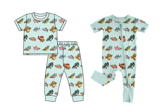 25.10.9 custom each style moq 8 eta 6-8week Sibling Sisters fish baby boy clothes short sleeve pants sets and romper match family design