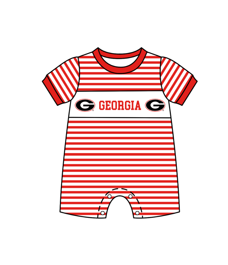 Custom moq 5 mix size milk silk summer teams Boys Short Sleeve Red Top Striped Shorts Set With Matching Romper Girls Flutter Sleeve Polka Dot Dress Romper
