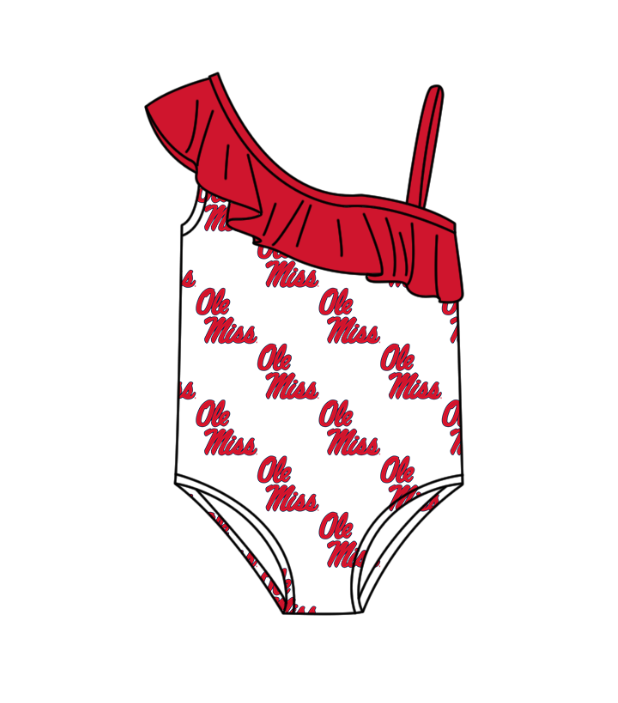 Custom moq 5 mix size milk silk summer teams Baby Girl Two-Piece Swimsuit Set One Piece Swimsuits Boys Swim Trunks