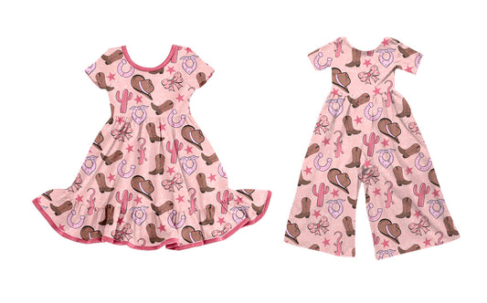25.9.25 custom each style moq 8 eta 6-8week Sibling Sisters boot hat baby girl long sleeve dress and jumpsuit match family design