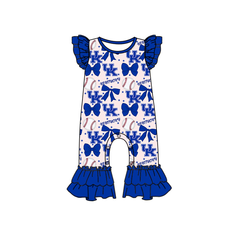 Custom moq 5 each style summer teams baby girls clothes team bow blue long sleeve hooded pants sets and dress and romper-25.6.13