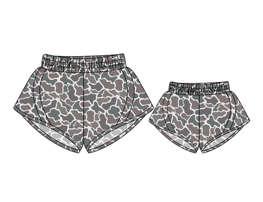 3.5 custom each style moq 5eta 4-6week Sibling Sister yoga kids shorts and adult shorts match design