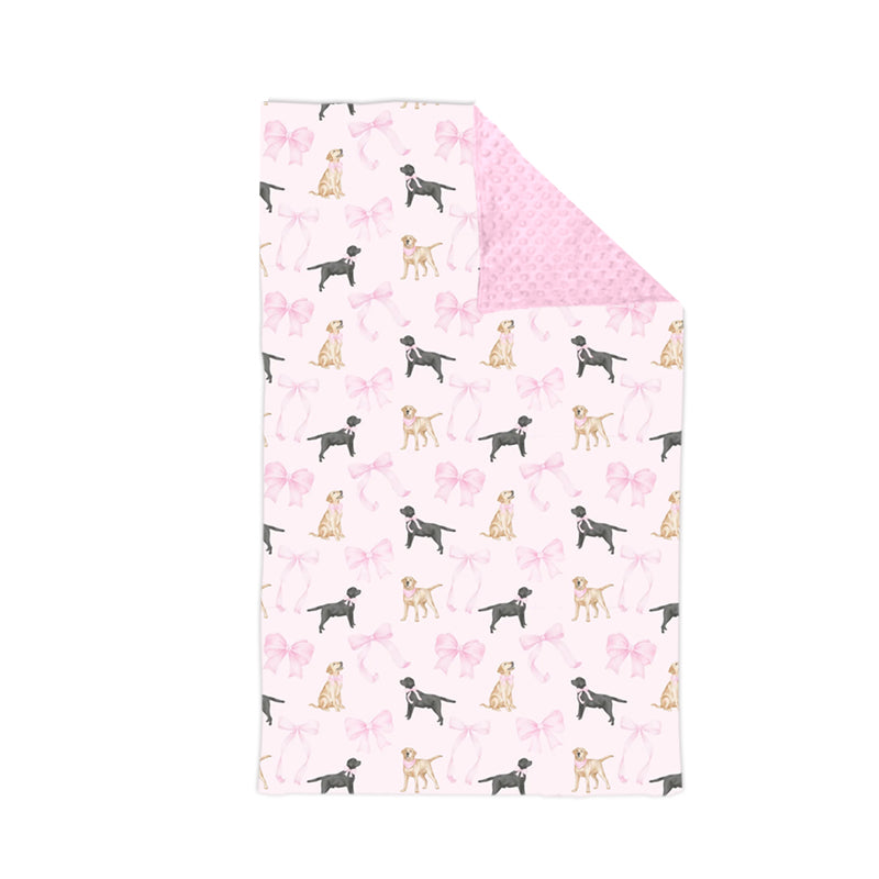 8.24 custom each style moq 5 eta 4-6week baby blanket puppy pink blanket design