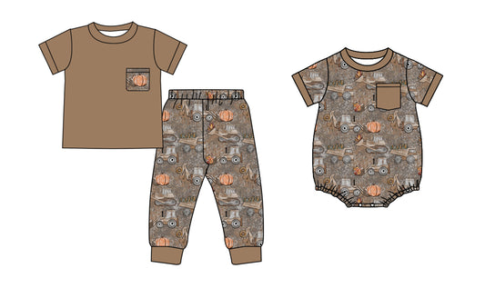 4.28 custom each style moq 5eta 4-6week Sibling Sisters baby boy short sleeve pants sets and rompers match family design
