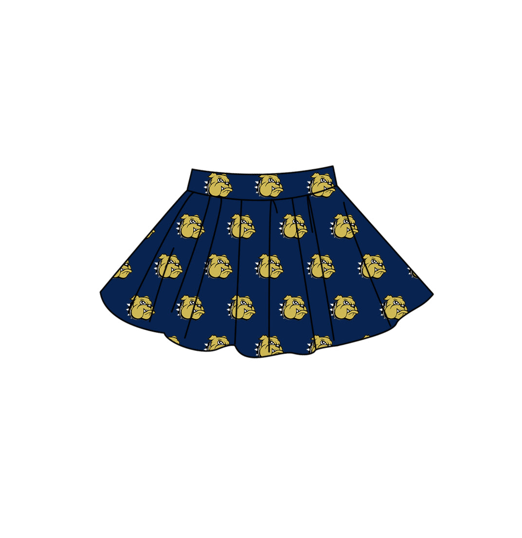 Custom moq 5 mix size summer teams Adult Women Solid Color Casual Summer Team Skirt