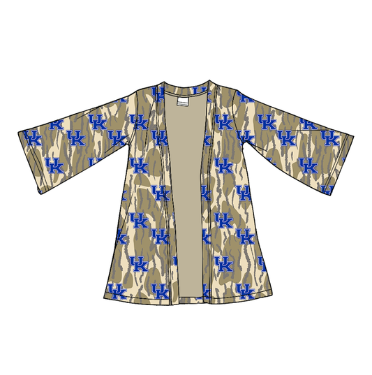 Custom moq 5 mix size milk silk baby girls clothes team summer camouflage long-sleeved cardigan-25.11.22