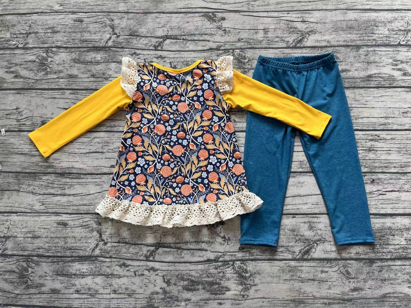 NO MOQ sales Pre-sale Embroidered yellow flower set