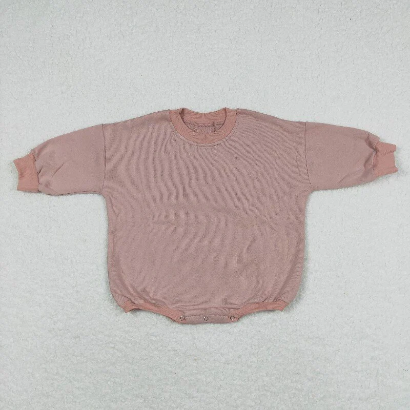 RTS NO MOQ Sibling baby girl boys clothes Fleece-lined long-sleeved bodysuits