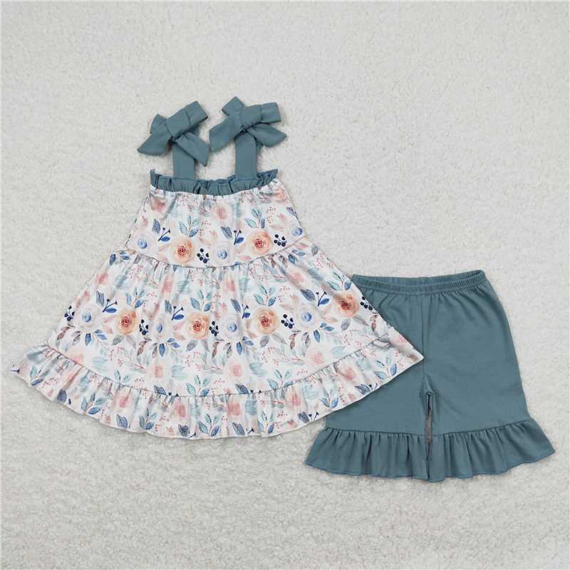 Baby girl Shirt Shorts Summer Rompers Outfits Clothes Sets