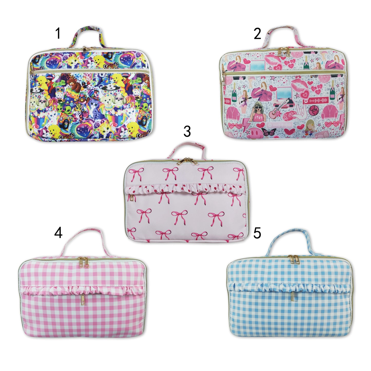 RTS NO MOQ baby girl clothes floral lunch box