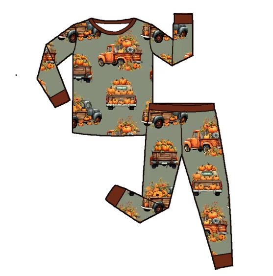 Custom moq 3 eta 6-8weeks  Truck Pumpkin Grey Green Long Sleeve Suit