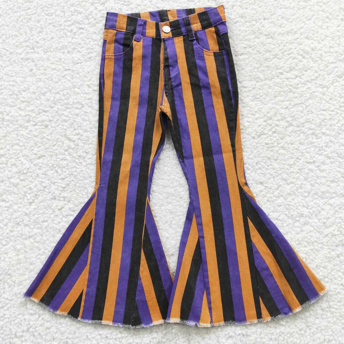 RTS NO MOQ Sibling Baby Girls Clothes Jeans Flared & Ripped