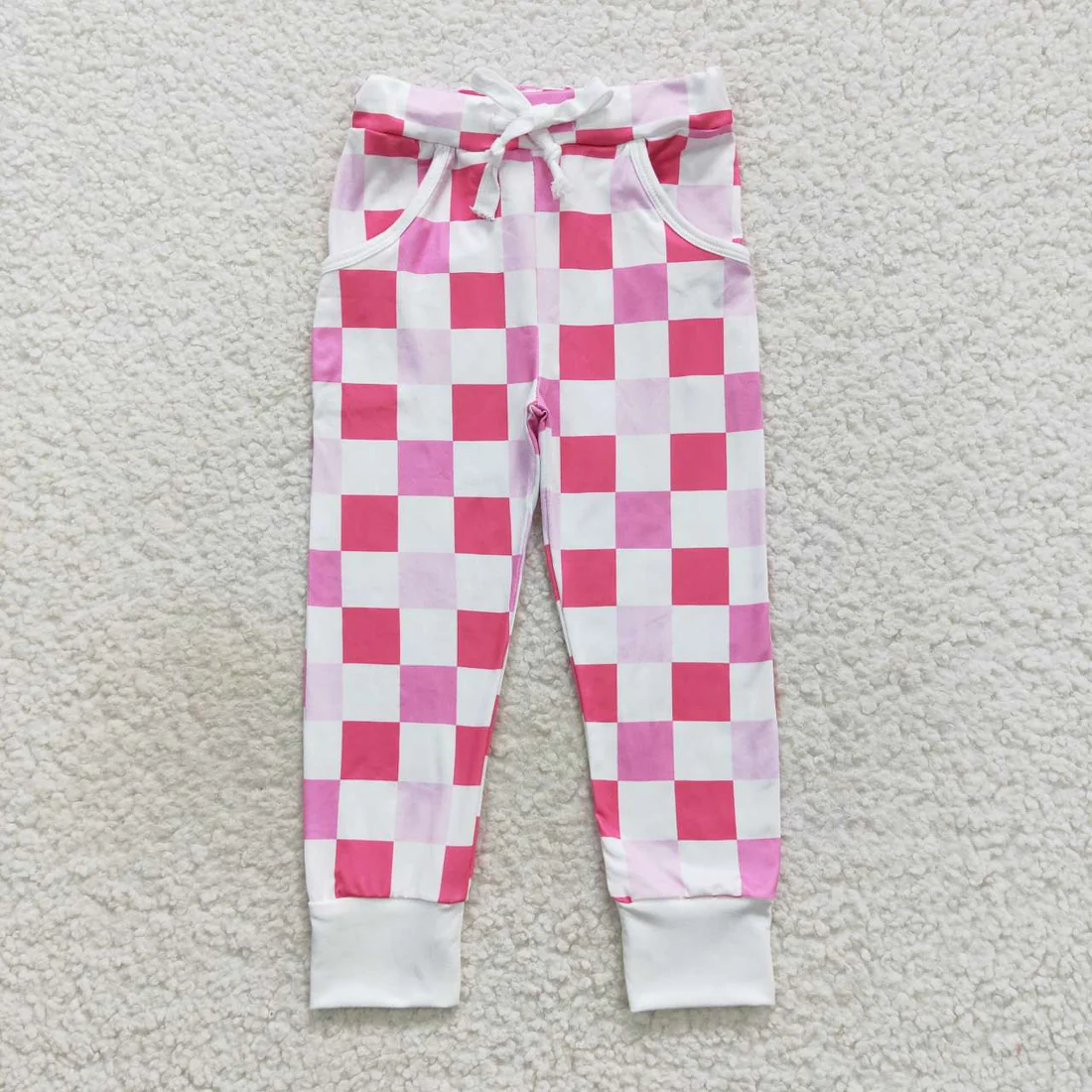 RTS NO MOQ Sibling Baby girls clothes Summer Valentine love long pants