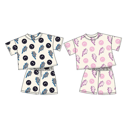 25.11.3 custom each style moq 5 eta 6-8week Sibling Sisters baby girl clothes short sleeve shorts sets 2 match family design