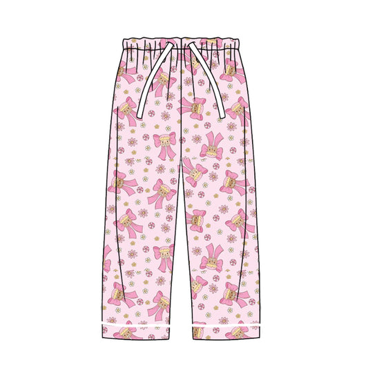 7.25 custom each style moq 5eta 4-6week adult clothes bow pink adult man pants