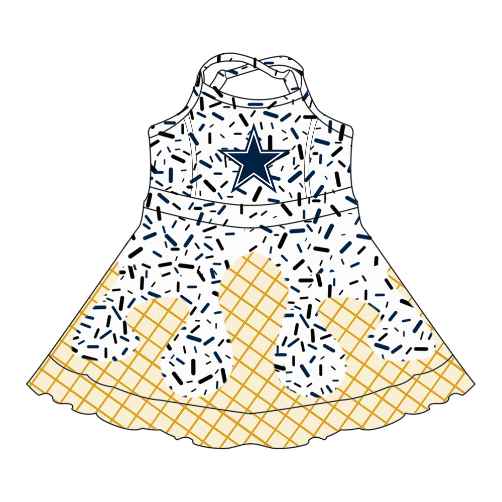 Custom summer teams baby girls clothes team white hooded long sleeve tops and short sleeve top and dress and pants and shorts-25.6.18