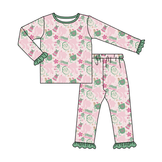6.21 custom each style moq 5eta 4-6week Sibling Sister Christmas baby girls sets and dress and rompers match family design