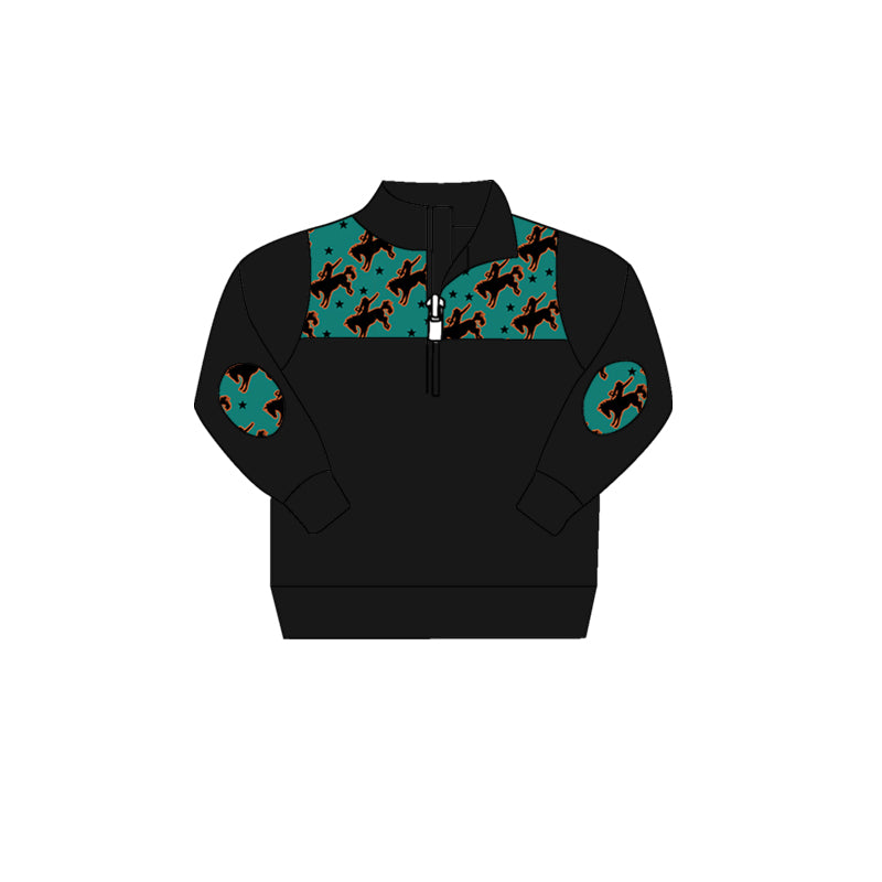 5.22custom each style moq 5eta 4-5week Sibling Sister Western denim print green girls boys outfits and baby romper match family design