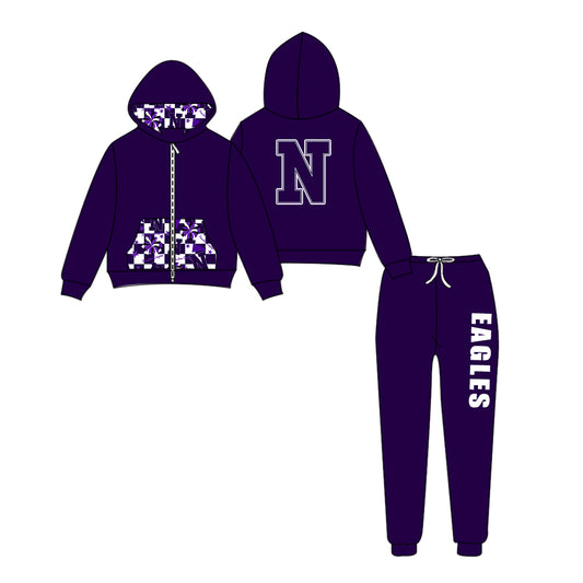 Custom moq 5 mix size eta 6-8weeks milk silk summer teams baby girl clothes hooded long sleeve pants sets-25.9.11