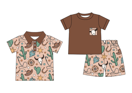 3.31 custom each style moq 5eta 4-6week Sibling Sister catcus hat baby boy sets and boy top match family design