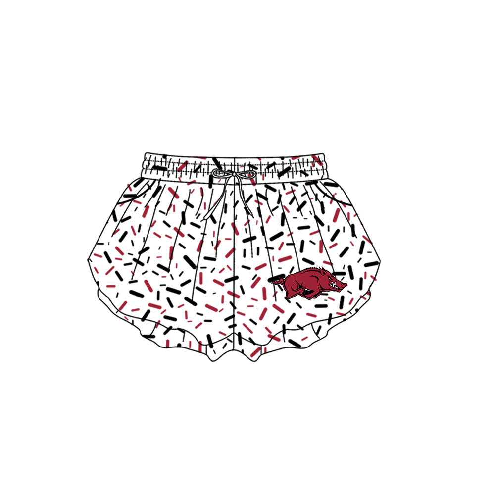 Custom moq 5 mix size milk silk summer teams Baby Camo Hooded Short Sleeve Top and Shorts Set Ice Cream Drips White Hooded Top with Matching Shorts