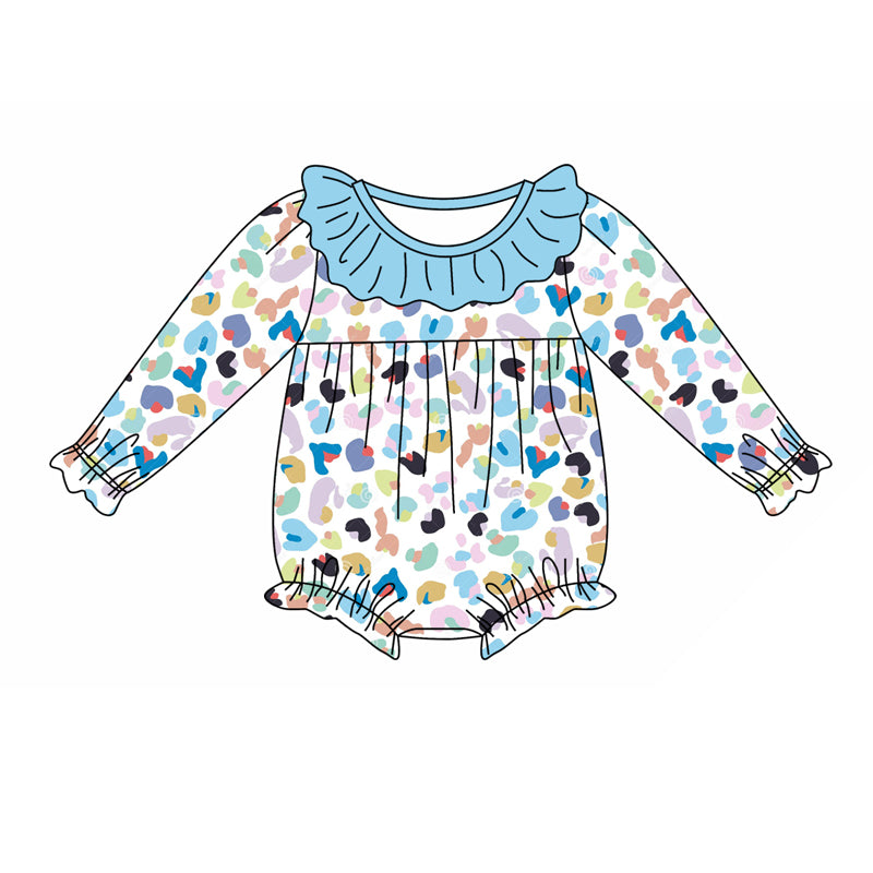 9.24 custom each style moq 5eta 4-6week Sibling Sister colorful leopard baby girl sets and dress and rompers match family design