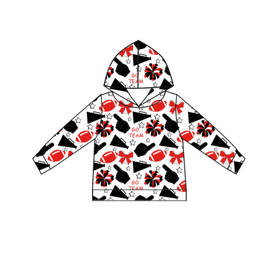 Custom moq 5 each style summer teams baby girls clothes team hooded long sleeve tops and short sleeve top and dress and shorts-25.6.12