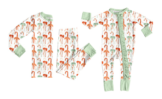 25.8.7 custom each style moq 5eta 4-6week Sibling Sister Christmas bow baby girl long sleeve pants sets and rompers match family design