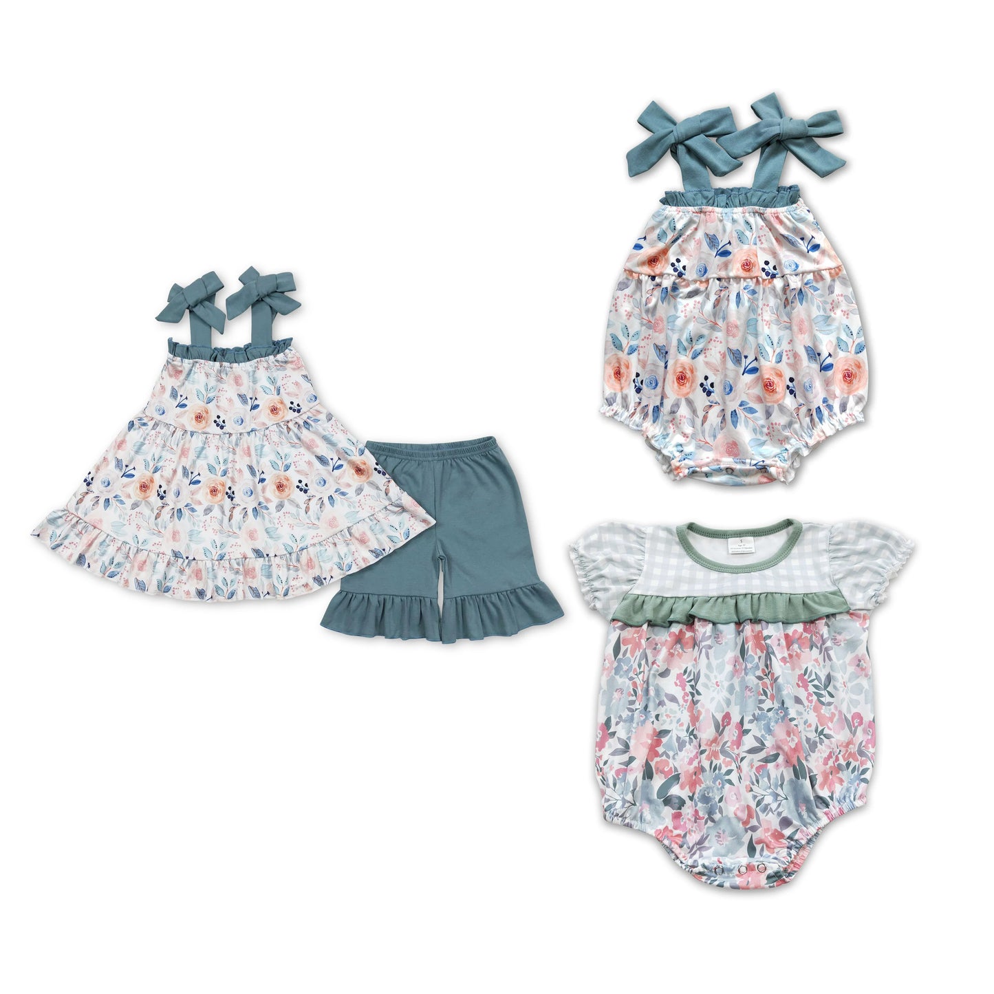 Baby girl Shirt Shorts Summer Rompers Outfits Clothes Sets