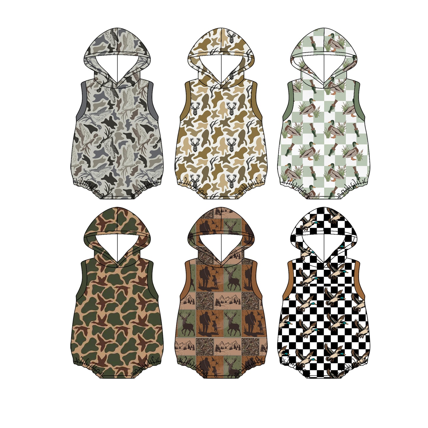 25.12.15 custom each style moq 5 eta 6-8week Sibling Sisters camouflage baby boy clothes flying sleeve rompers 6 match family design