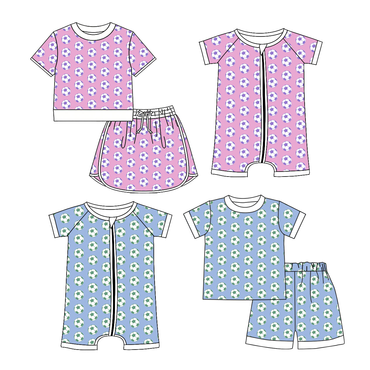 3.27 Custom moq 5 mix size Sibling Baby Boy Girl Short-Sleeved Outfit Set Short Sleeve Romper