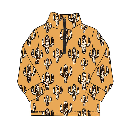 10.15 custom each style moq 5 eta 4-6week baby boys clothes catcus long sleeve top