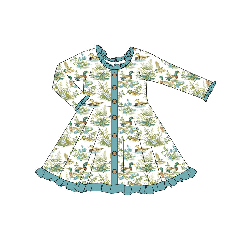 9.11 custom each style moq 5eta 4-6week Sibling Sister duck baby girl sets and dress and rompers match family design