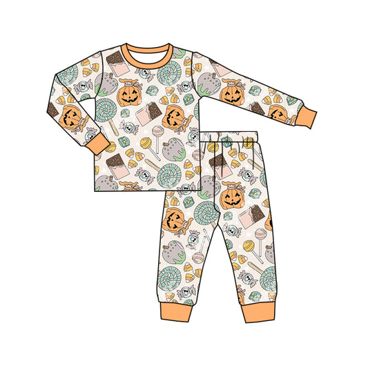 8.6 custom each style moq 5eta 4-6week Sibling Sister pumpkin baby boys sets and rompers match family design