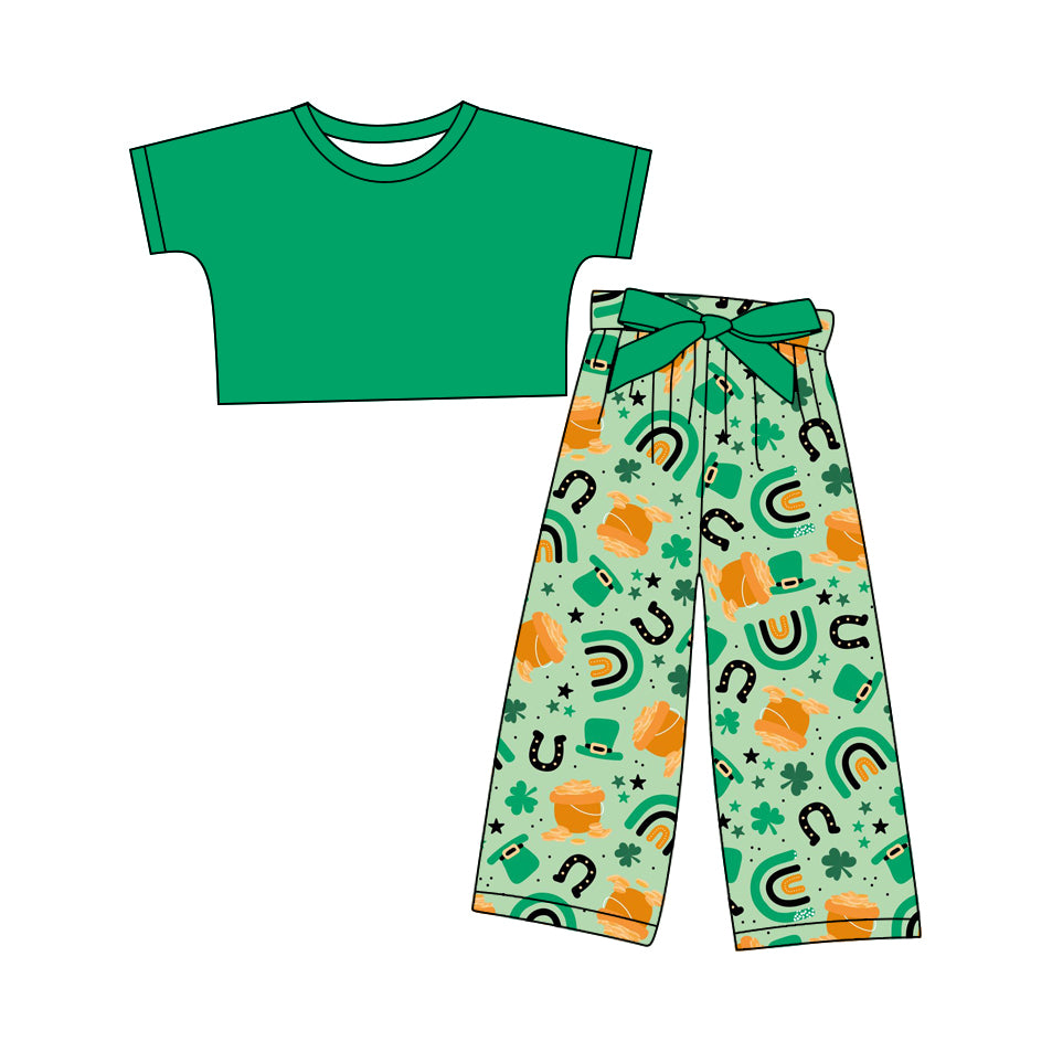 12.10 custom each style moq 5eta 4-6week Sibling Sister lucky baby girl sets and sets 2 match family design