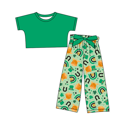 12.10 custom each style moq 5eta 4-6week Sibling Sister lucky baby girl sets and sets 2 match family design