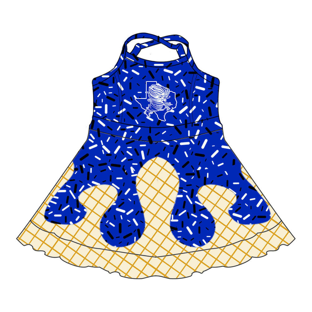Custom moq 5 mix size milk silk baby girls clothes team blue hooded long sleeve tops and skirt and dress and shorts 1 and shorts 2-25.7.5