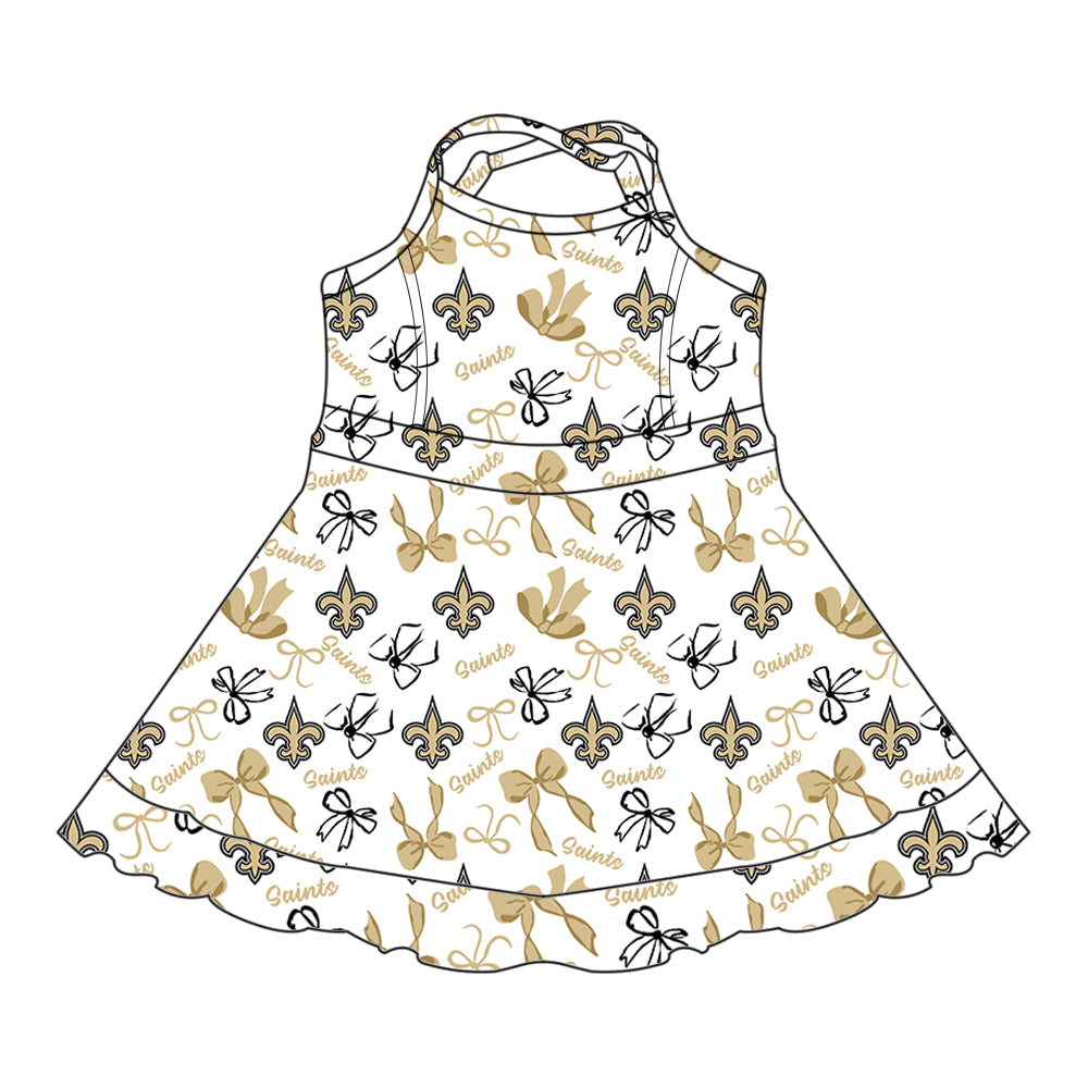 Custom moq 5 mix sizes summer teams baby girls clothes team short sleeve skirts shorts sets 1 and skirts sets 2 and dress 1 and dress 2 and dress 3 and dress 4-25.6.4