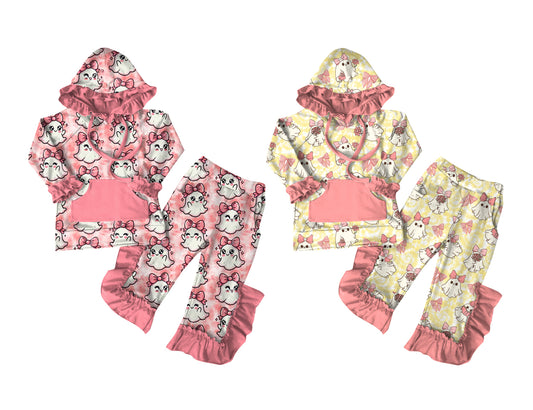 25.6.24 custom each style moq 5eta 4-6week Sibling Sisters baby girl long sleeve pants sets 1 and sets 2 match family design