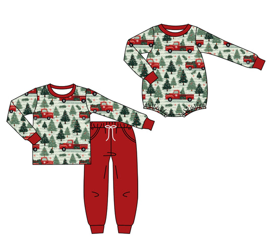 25.7.16 custom each style moq 5eta 4-6week Sibling Sister Christmas baby boy long sleeve pants sets and rompers match family design