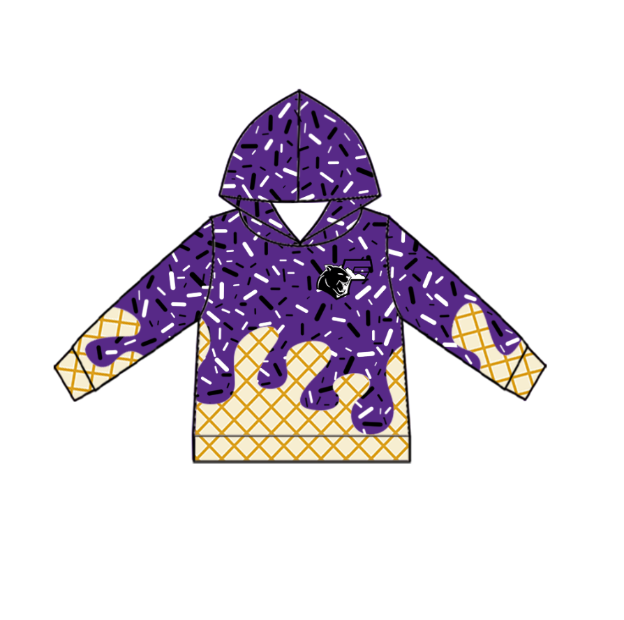 Custom moq 5 mix size milk silk summer teams baby girls clothes bow purple hooded long sleeve pants sets and boy sets and dress and hooded top and pant-25.8.14