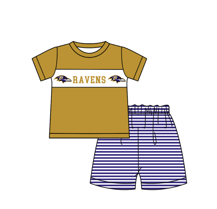 Custom moq 5 mix size milk silk summer teams baby girl boys clothes brownish-yellow short sleeve shorts sets 2  and dress and rompers 2 series