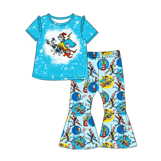 10.3 custom each style moq 5eta 4-6week Sibling Sister dr blue baby girl sets and dress and rompers match family design