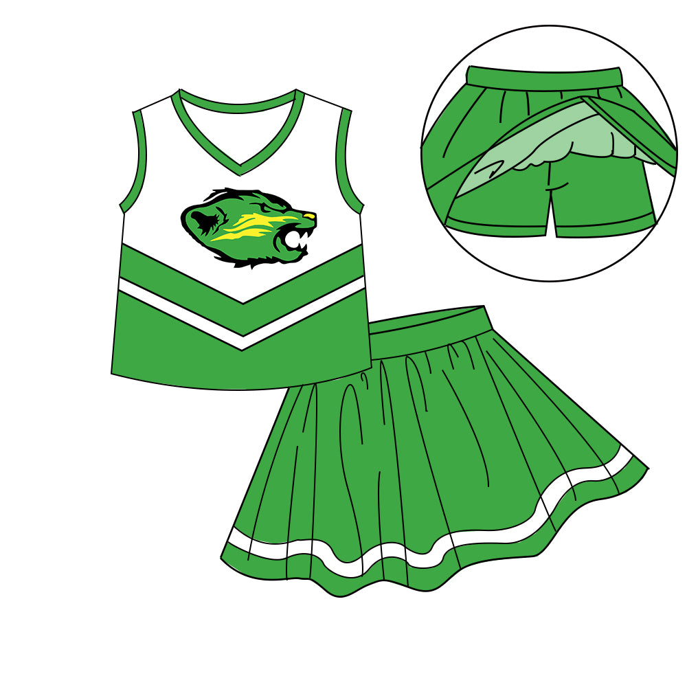 Custom moq 5 mix size milk silk summer teams baby girls clothes bow green hooded long sleeve pants sets and skirts sets and dress 1 and dress 2 and top-25.8.5