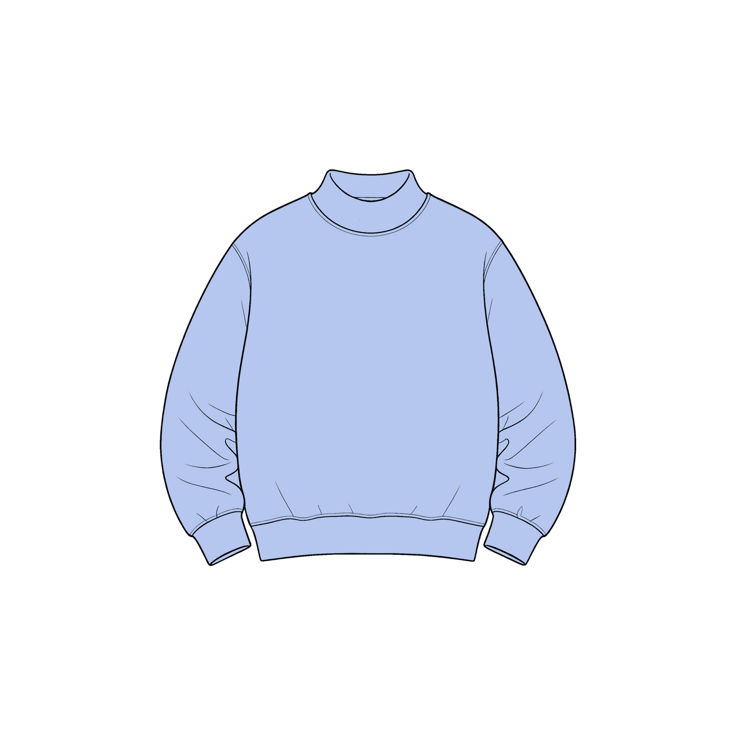 custom moq 5 mix size High Neck Baby Kids Solid Mock Neck Long Sleeve Pullover Sweatshirt Toddler Boys Girls Fall Casual Top