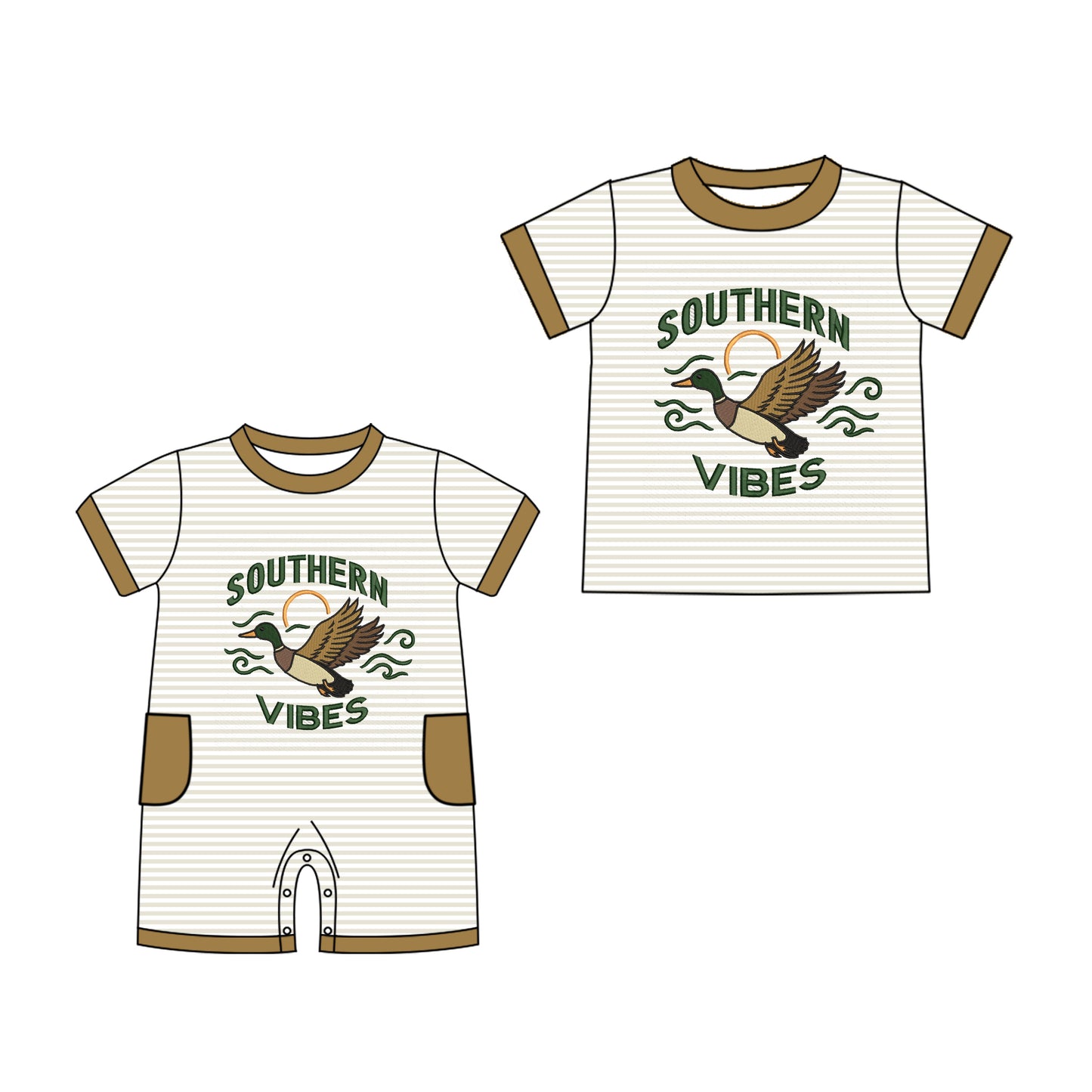 25.11.6 custom each style moq 5 eta 6-8 week Sibling Sister duck baby boy short sleeve top and rompers match family design