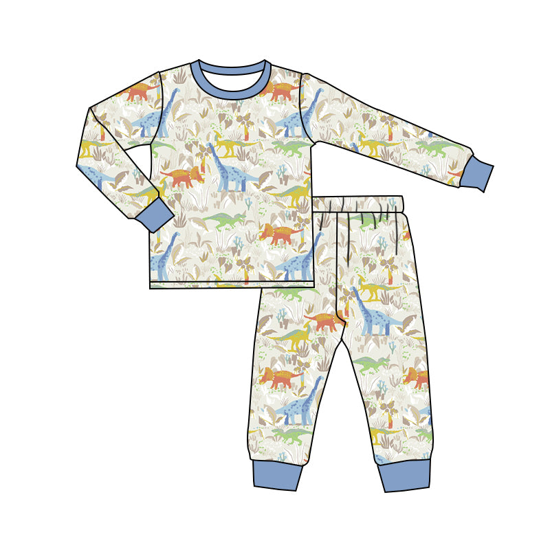 9.4 custom each style moq 5eta 4-6week Sibling Sister dinosaur baby boys sets and rompers match family design